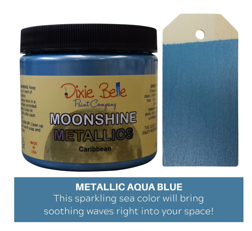 Caribbean Metallic Paint - Dixie Belle Paint Company