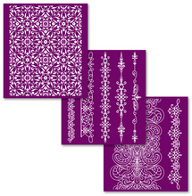Load image into Gallery viewer, Delicate Lace Silkscreen Stencil - Belles and Whistles
