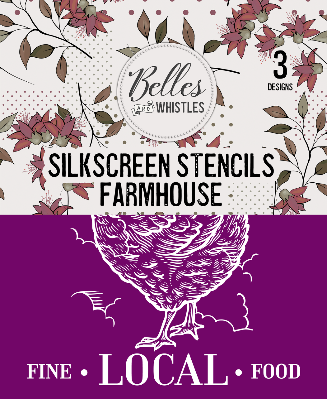 Farmhouse Silkscreen Stencil - Dixie Belle Paint Company