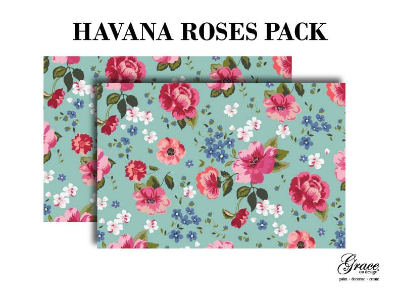 Havana Roses Pattern Decoupage Pack