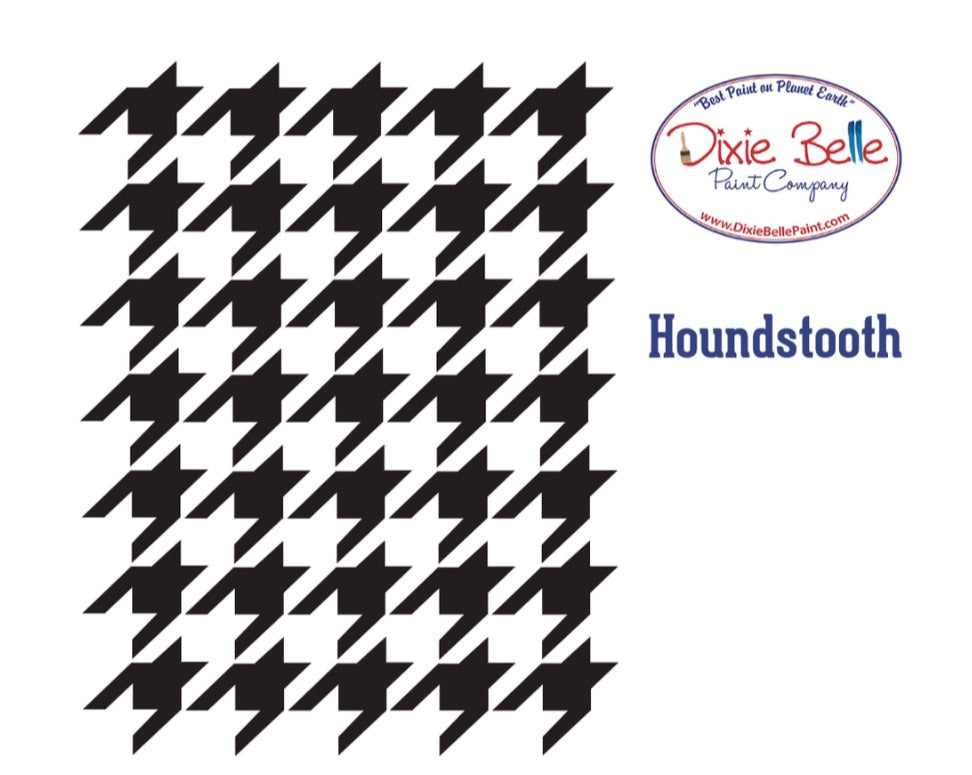 Houndstooth Stencil - Dixie Belle Paint Company