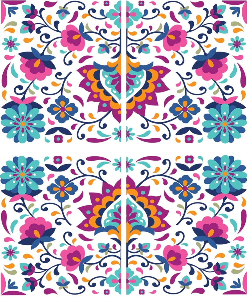 Latin Floral Transfer - Dixie Belle Paint Company