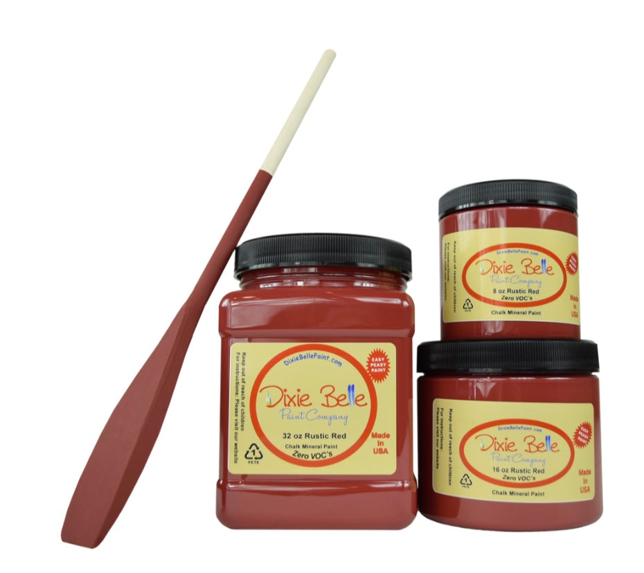 Rustic Red Chalk Mineral Paint - Dixie Belle Paint Company