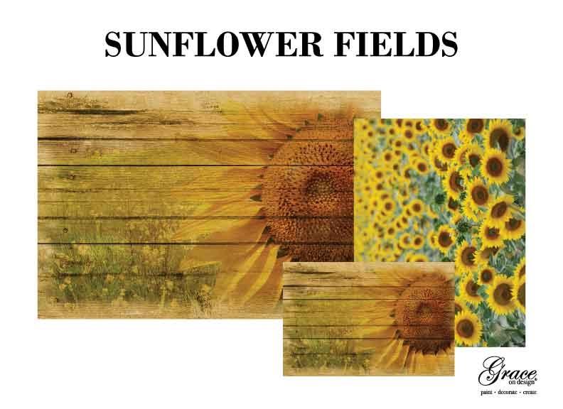 Sunflower Fields Decoupage Pack