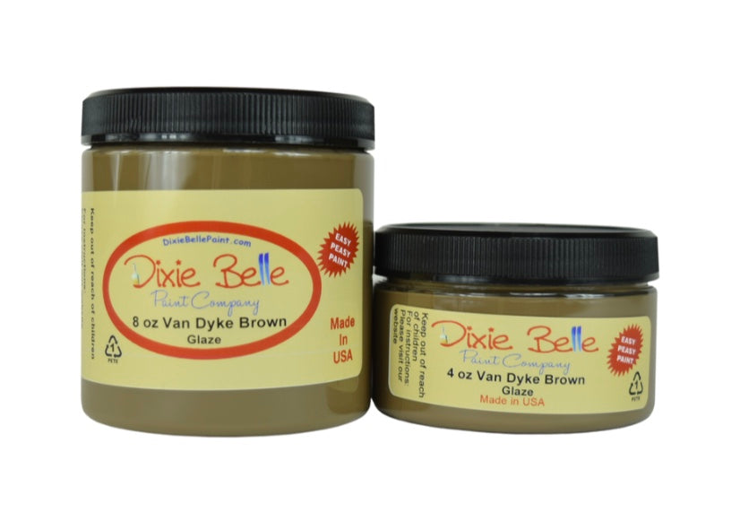 Van Dyke Brown Glaze - Dixie Belle Paint Company