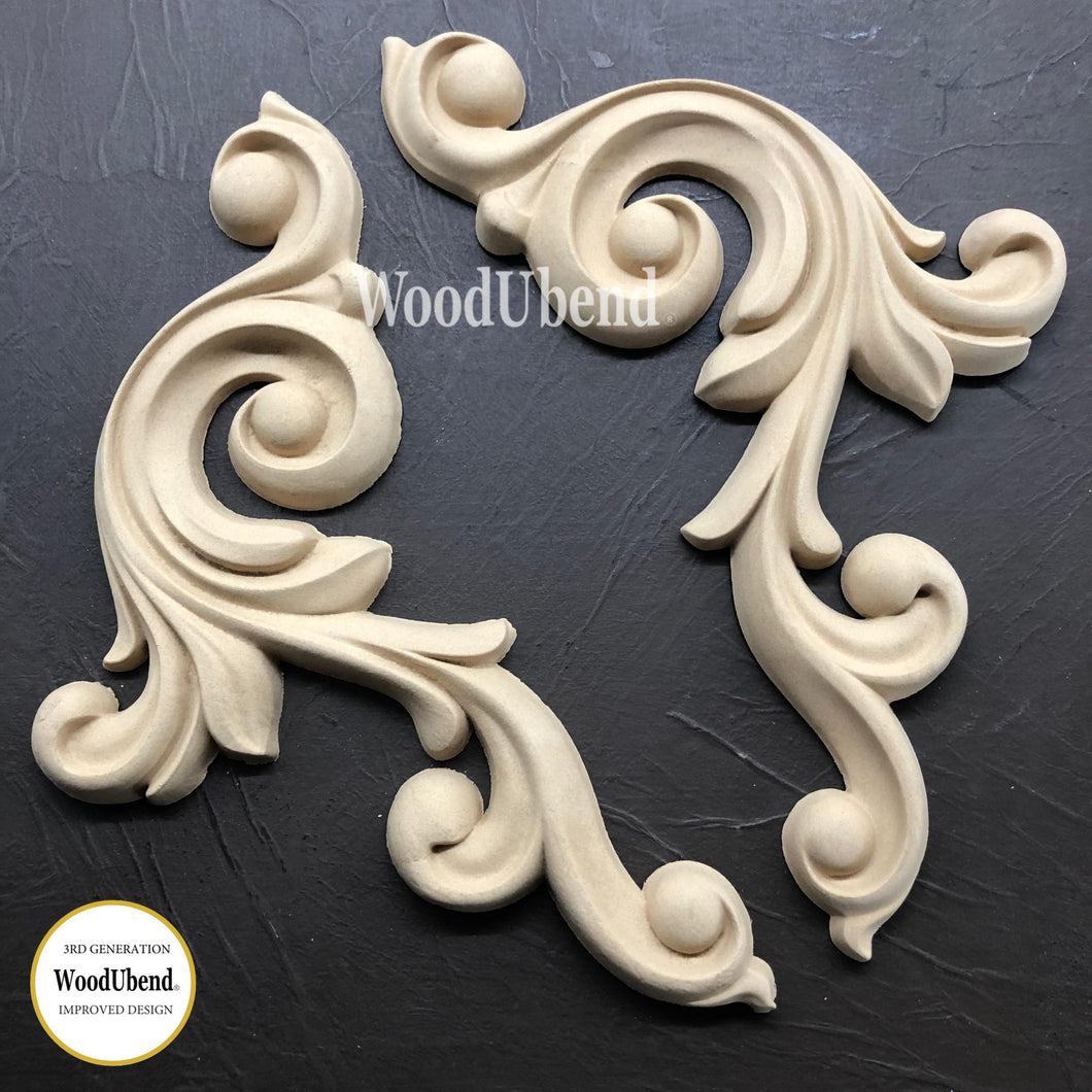 Pair Decor Scrolls (L&R) - 1239