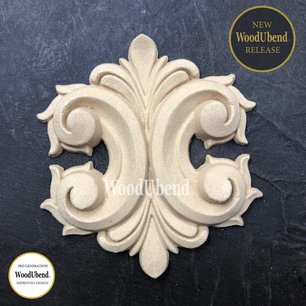 Pack of Two Scroll Centrepieces WUB6057 3.93x4.25in (#6057)