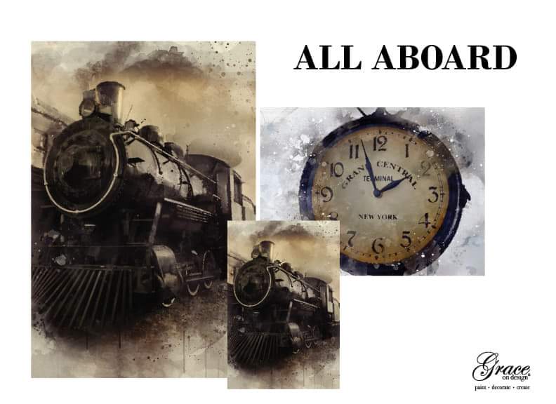 All Aboard Decoupage Pack