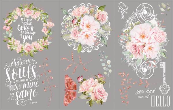 Floral Amour Hokus Pokus Image Transfer