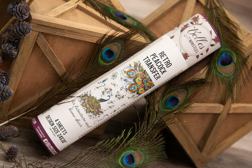 Retro Peacock Transfer - Dixie Belle Paint Company