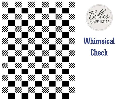 Whimsical Check Stencil - Dixie Belle Paint Company