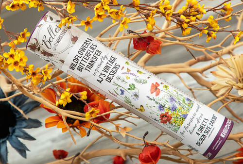 Wildflowers and Butterflies Transfer - Dixie Belle Paint Company