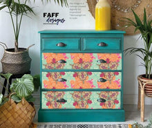 Load image into Gallery viewer, Native Rose - A1 Rice Decoupage Paper- Dixie Belle Paint Company
