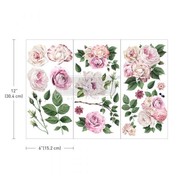 Delicate Roses - Transfers